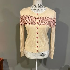 Heart detail cardigan US size medium (6)